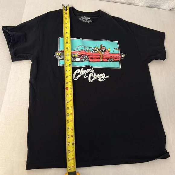 CHEECH & CHONG BLACK COTTON SHORT SLEEVE TEE MEDIUM - Picture 8 of 8